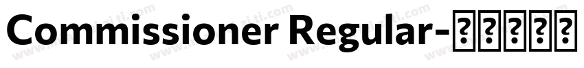 Commissioner Regular字体转换